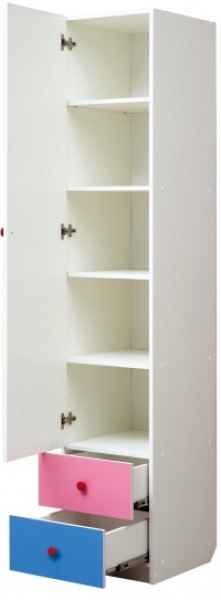 Шкаф 1-но дверный с ящиками и фотопечатью Совята 1.1 (400) в Режи - rezh.ok-mebel.com | фото 2