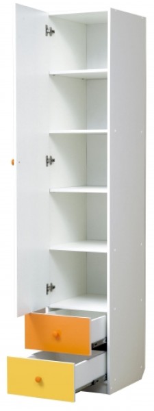 Шкаф 1-но дверный с ящиками и зеркалом Радуга (400) в Режи - rezh.ok-mebel.com | фото 2
