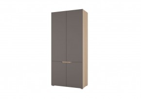 Шкаф 2-х створчатый АНТАЛИЯ (Сонома/Графит софт) в Режи - rezh.ok-mebel.com | фото