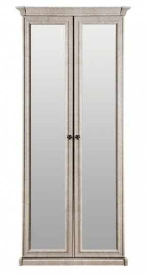 Шкаф 2-х створчатый с зеркалом Афина (крем корень) в Режи - rezh.ok-mebel.com | фото