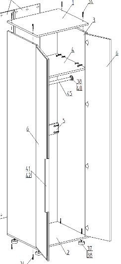 Шкаф 2-ств. для одежды "Лео" в Режи - rezh.ok-mebel.com | фото 2