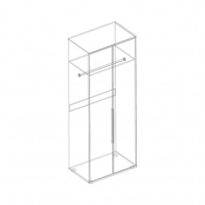 Шкаф 2-ств. для одежды "Лео" в Режи - rezh.ok-mebel.com | фото 3
