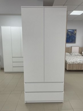 Шкаф 2-ств. с 2 ящиками "Бьянко" в Режи - rezh.ok-mebel.com | фото 3