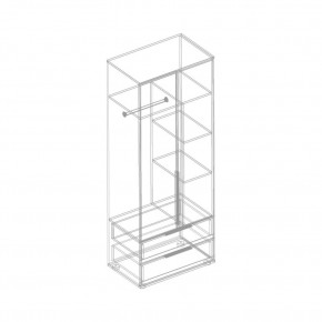 Шкаф 2-ств. с 2 ящиками "Лео" в Режи - rezh.ok-mebel.com | фото 3