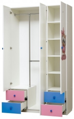 Шкаф 3-х дверный с ящиками и фотопечатью Совята 3.1 (1200) в Режи - rezh.ok-mebel.com | фото 2