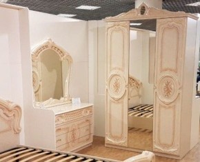 Шкаф 3-х дверный с зеркалами (01.143) Роза (беж) в Режи - rezh.ok-mebel.com | фото 3