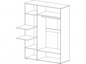 Шкаф 3-х створчатый Ненси 1500 (Венге/Белый глянец) в Режи - rezh.ok-mebel.com | фото 2