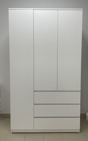Шкаф 3-ств. с 3 ящиками "Бьянко" в Режи - rezh.ok-mebel.com | фото 3