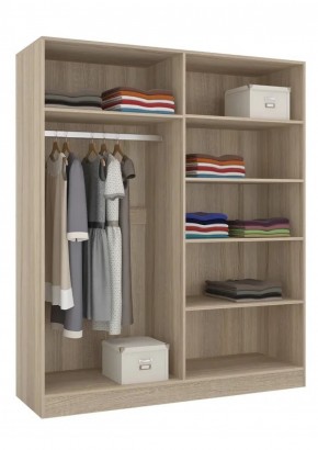 Шкаф 4-х створчатый Леси + Зеркало в Режи - rezh.ok-mebel.com | фото 4