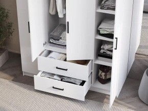 Шкаф 4-х створчатый Титан (белый) в Режи - rezh.ok-mebel.com | фото 3