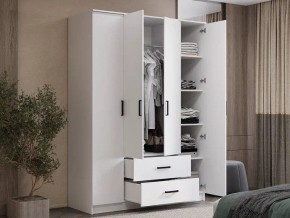 Шкаф 4-х створчатый Титан (белый) в Режи - rezh.ok-mebel.com | фото 4