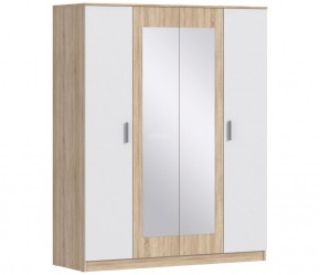 Шкаф 4х дверный с зеркалами Уют СБ-2750/1 (Дуб Сонома/Белый) в Режи - rezh.ok-mebel.com | фото 1