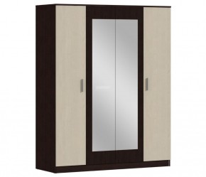 Шкаф 4х дверный с зеркалами Уют СБ-2750/1.Н (Венге/Паллада) в Режи - rezh.ok-mebel.com | фото 1