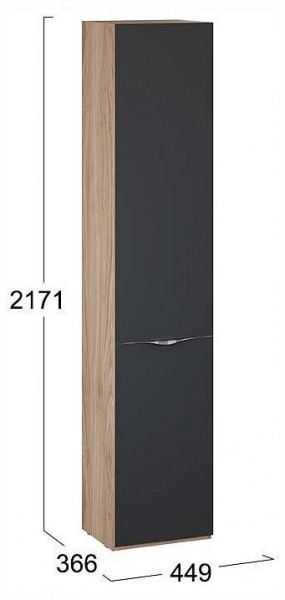 Шкаф для белья Глосс СМ-319.07.011 в Режи - rezh.ok-mebel.com | фото 4