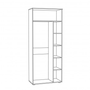 Шкаф для одежды 1751 Бьянка в Режи - rezh.ok-mebel.com | фото 2