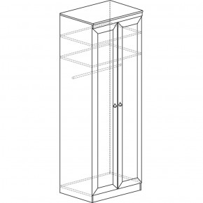 Шкаф для одежды №609 Инна Денвер темный в Режи - rezh.ok-mebel.com | фото 3