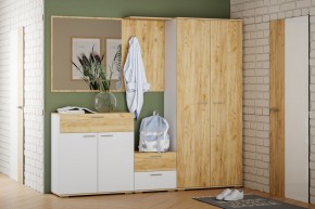Шкаф для одежды НМ 040.42 "Санти" (Белый/Крафт Золотой) в Режи - rezh.ok-mebel.com | фото 3