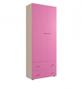 Шкаф ДМ 800 с 2-мя ящиками (розовый) в Режи - rezh.ok-mebel.com | фото 1