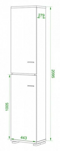 Шкаф книжный Домино ПУ-20-3 в Режи - rezh.ok-mebel.com | фото 2
