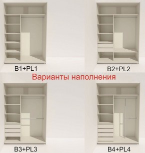 Шкаф-купе 1400 серии SOFT D6+D4+B2+PL2 (2 ящика+1штанга+1 полка) профиль «Капучино» в Режи - rezh.ok-mebel.com | фото 7