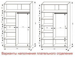 Шкаф-купе 1400 серии SOFT D8+D2+B2+PL4 (2 ящика+F обр.штанга) профиль «Графит» в Режи - rezh.ok-mebel.com | фото 8