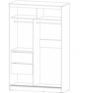 ВЕРОНА Шкаф-купе 1400 (ясень шимо комб.) в Режи - rezh.ok-mebel.com | фото 2