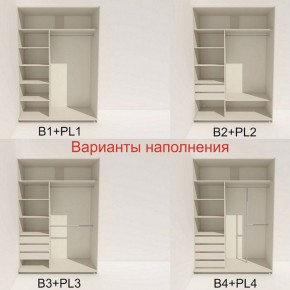 Шкаф-купе 1600 серии SOFT D1+D3+B2+PL1 (2 ящика+1штанга) профиль «Графит» в Режи - rezh.ok-mebel.com | фото 5