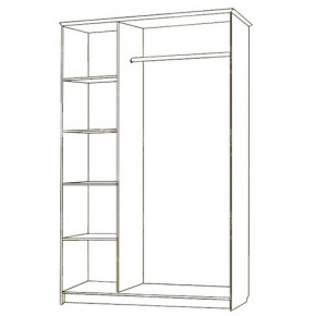 Шкаф-купе Бассо 1300 (Ясень шимо светлый) в Режи - rezh.ok-mebel.com | фото 2