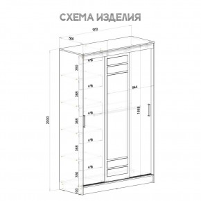Шкаф-купе Тео ШКК-02 (крафт/белый) в Режи - rezh.ok-mebel.com | фото 5