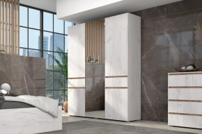 Шкаф Лиана 1600 (Дуб Крафт Белый/Дуб Крафт Золотой) в Режи - rezh.ok-mebel.com | фото