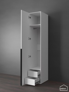 Шкаф Linnea MHR-1-3 2050х400х510 (Белый-М 11.1.1) в Режи - rezh.ok-mebel.com | фото 7