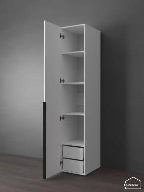 Шкаф Linnea MHR-1-3 2050х400х510 (Белый-М 11.1.2) в Режи - rezh.ok-mebel.com | фото 5