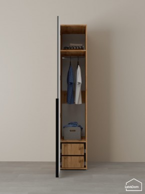Шкаф Linnea MHR-1-3 2050х400х510 (ДВ-М 11.1.25) в Режи - rezh.ok-mebel.com | фото 5
