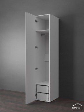 Шкаф Linnea MHR-1PO-3 2050х400х510 (Белый-М 11.1.1) в Режи - rezh.ok-mebel.com | фото 4