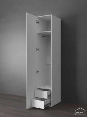 Шкаф Linnea MHR-1PO-3 2050х400х510 (Белый-М 11.1.1) в Режи - rezh.ok-mebel.com | фото 5