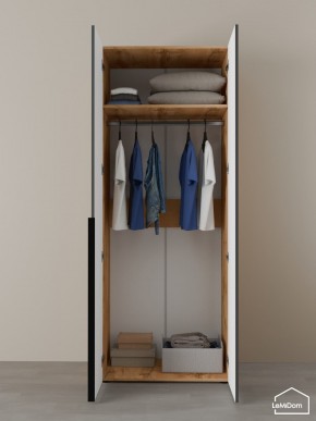 Шкаф Linnea MHR-2 2050х800х510 (ДВ-М 11.1.25) в Режи - rezh.ok-mebel.com | фото 4