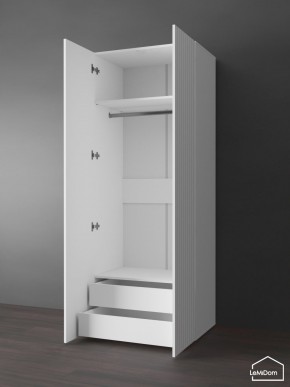 Шкаф Linnea MHR-2PO-3 2050х800х510 (Белый-М 11.1.2) в Режи - rezh.ok-mebel.com | фото 5