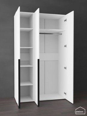 Шкаф Linnea MHR-3-1 2050х1200х510 (Белый-М 11.1.2) в Режи - rezh.ok-mebel.com | фото 4