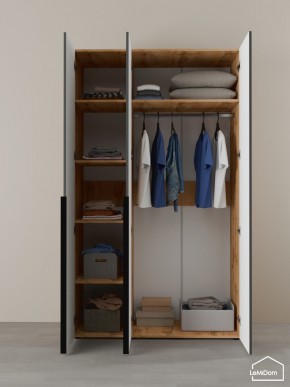 Шкаф Linnea MHR-3-1 2050х1200х510 (ДВ-М 11.1.25) в Режи - rezh.ok-mebel.com | фото 4