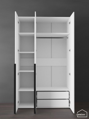 Шкаф Linnea MHR-3-2 2050х1200х510 (Белый-М 11.1.2) в Режи - rezh.ok-mebel.com | фото 5