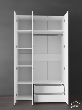 Шкаф Linnea MHR-3PO-2 2050х1200х510 (Белый-М 11.1.2) в Режи - rezh.ok-mebel.com | фото 5