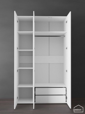 Шкаф Linnea MHR-3PO-2 2050х1200х510 (Белый-М 11.1.2) в Режи - rezh.ok-mebel.com | фото 6
