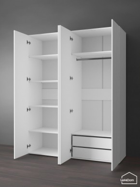 Шкаф Linnea MHR-4PO-2 2050х1600х510 (Белый-М 11.1.2) в Режи - rezh.ok-mebel.com | фото 5