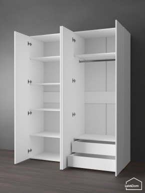 Шкаф Linnea MHR-4PO-2 2050х1600х510 (Белый-М 11.1.2) в Режи - rezh.ok-mebel.com | фото 6