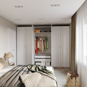 Шкаф МАКС двухдверный широкий, цвет белый в Режи - rezh.ok-mebel.com | фото 3