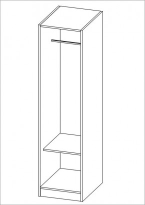 Шкаф ОРИОН однодверный, цвет белый в Режи - rezh.ok-mebel.com | фото 2