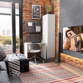 Шкаф ОРИОН однодверный, цвет белый в Режи - rezh.ok-mebel.com | фото 4