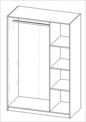 Шкаф ОРИОН трехдверный, цвет Дуб Венге в Режи - rezh.ok-mebel.com | фото 3