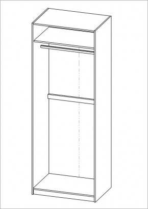 Шкаф ПЕГАС двухдверный, цвет Дуб Сонома в Режи - rezh.ok-mebel.com | фото 3