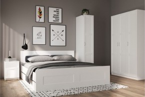 Шкаф ПЕГАС однодверный с рамочным фасадом, цвет белый в Режи - rezh.ok-mebel.com | фото 4
